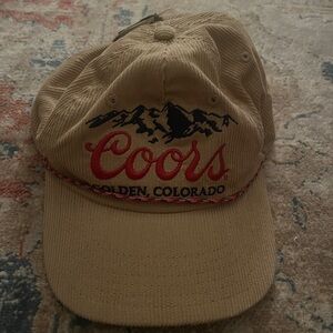 Coors Banquet Golden Colorado Corduroy Rope Hat cap